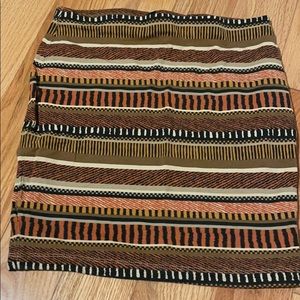 Tribal Print Mini-Skirt